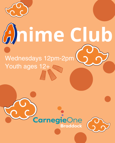 Promotional graphic with clouds drawn in the anime style