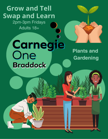 people planting and talking