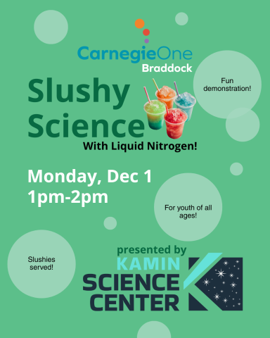 Colorful flavored slushies in cups with straws